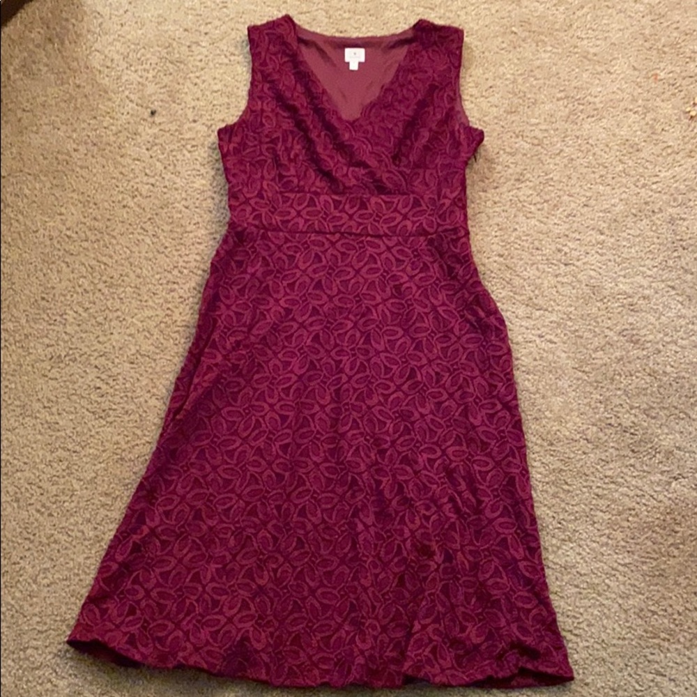 maroon dress